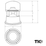 B50- 8"Premium Outdoor Weather-Resistant Omnidirectional In-Ground Subwoofer(DVC)