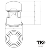 B55  8"Premium Outdoor Weather-Resistant Omnidirectional In-Ground Subwoofer(Single Channel)