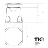 GS50 -  8" Outdoor Weather-Resistant Omnidirectional In-Ground Subwoofer(DVC)