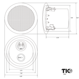 TIC MC8O88 8"In Ceiling/In Wall Enclosed Subwoofer