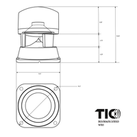 B13 - 8" Outdoor 70v In-Ground Omnidirectional Speaker(Single)--Refurbished